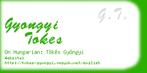 gyongyi tokes business card