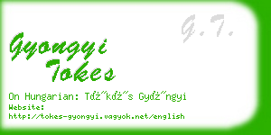 gyongyi tokes business card